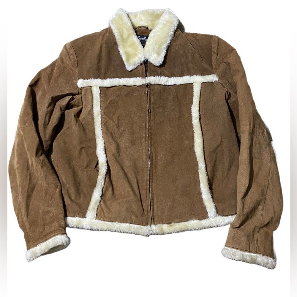 Women’s Faux Fur Trimmed Leather Jacket